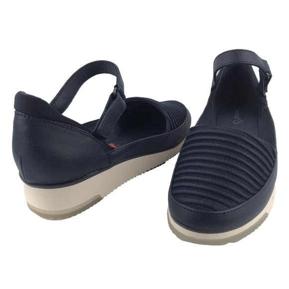 Baretraps Harmony Mary Jane Shoes Slip On Hook Loop Navy Blue Women's Size 8.5M - Picture 1 of 14